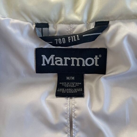 Marmot Hailey 700 Goose Down Fill Sterling Ivory Jacket Women's Size Medium - Picture 3 of 15